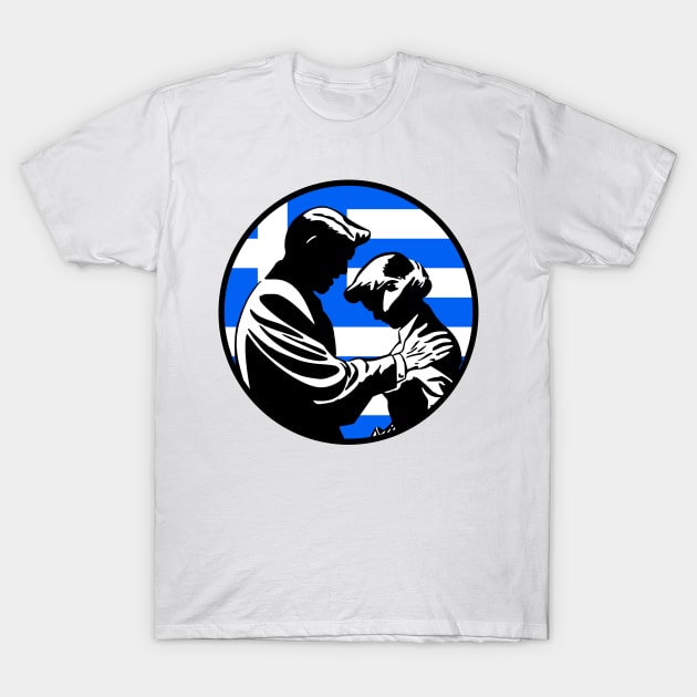 Greek Flag. Greek Family Life T-Shirt by Jakavonis